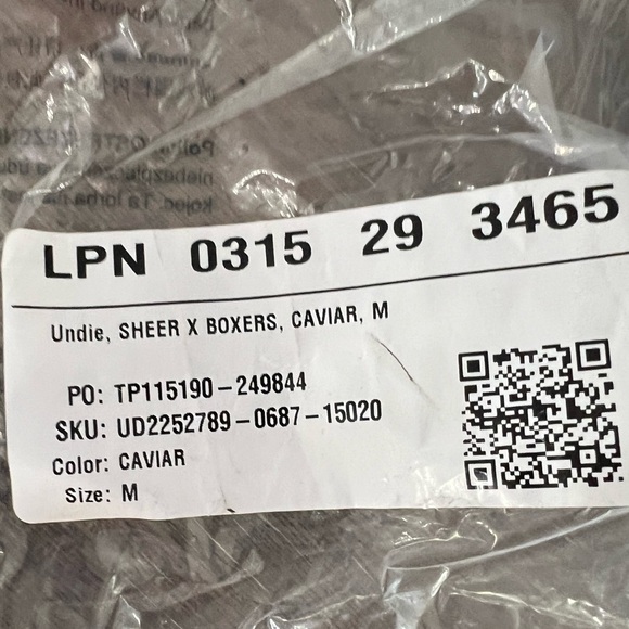 NEW SAVAGE X FENTY MENS SHEER BOXERS SIZE: M - Picture 5 of 6